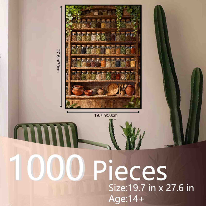 Herbal Apothecary Shelf Jigsaw Puzzle