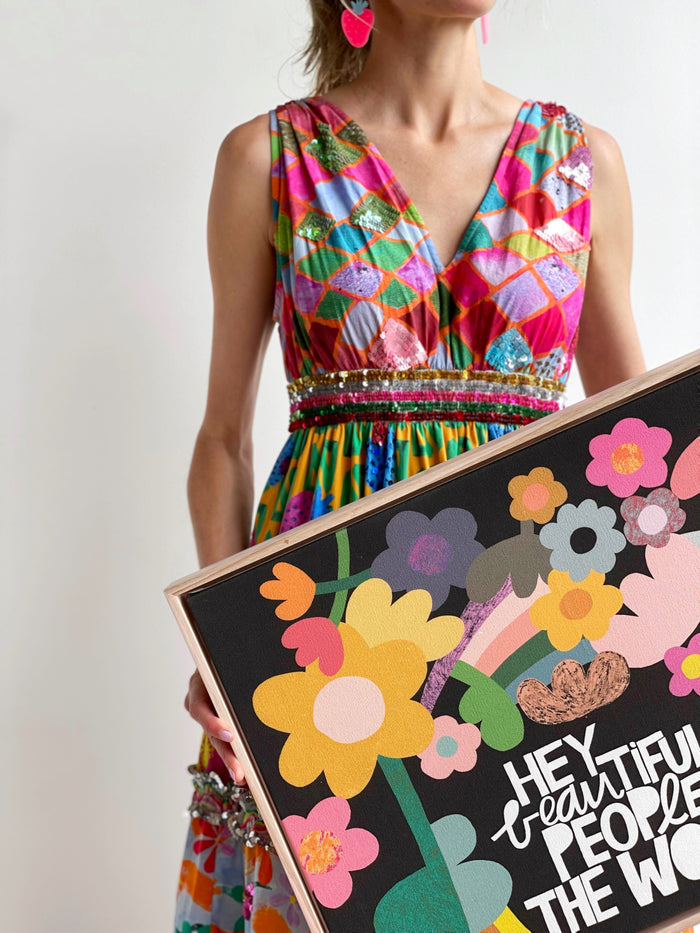 Hey Beautiful People Unframed Print