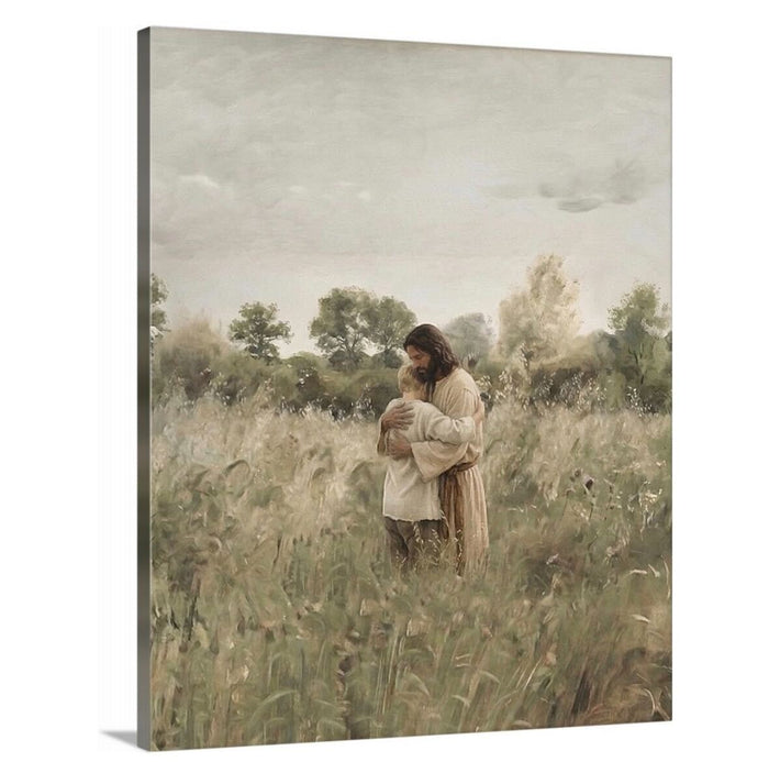 His Embrace - Blonde Boy - Canvas