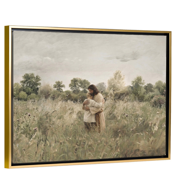 His Embrace - Blonde Boy - Canvas