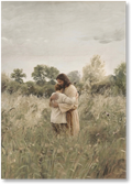 His Embrace - Brown Hair Boy - Print