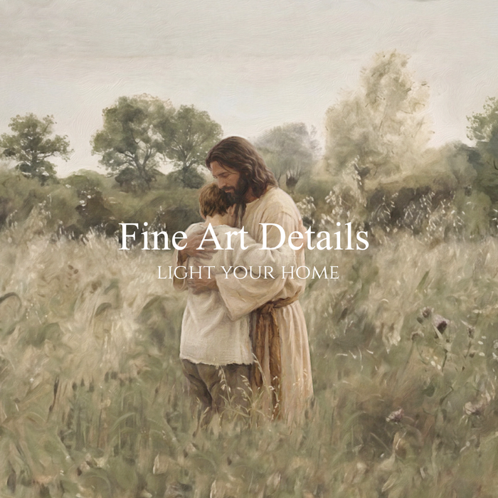 His Embrace - Brown Hair Boy - Print