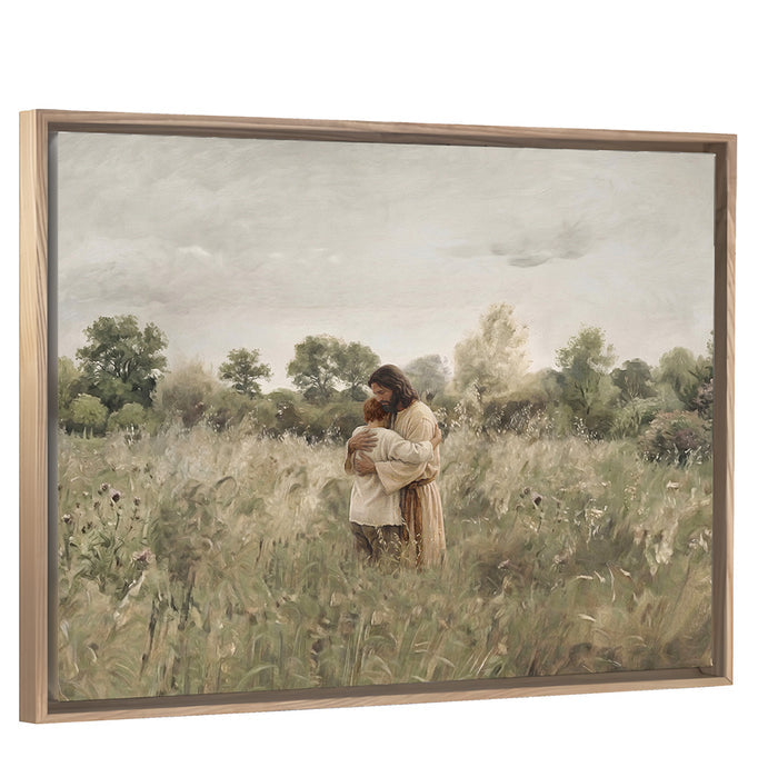 His Embrace - Red Hair Boy - Canvas