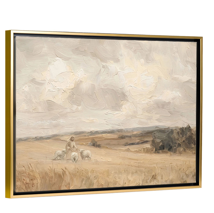 His Flock - Canvas