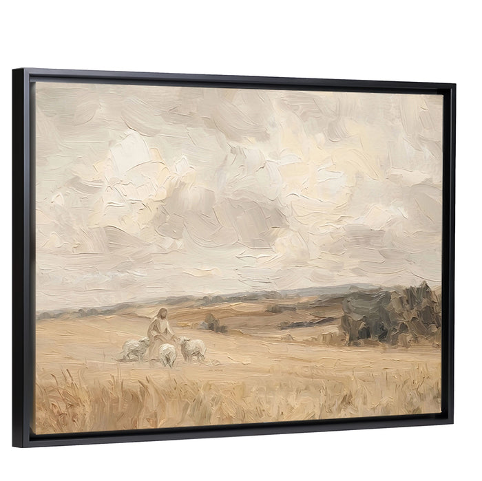 His Flock - Canvas