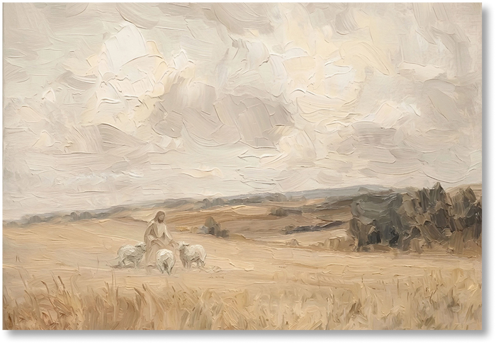 His Flock - Print