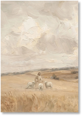 His Flock - Print