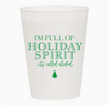 Holiday Spirit Alcohol Christmas Cups - Christmas: Pack of 6