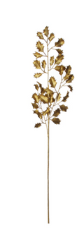 Holly Branch, Metallic Gold