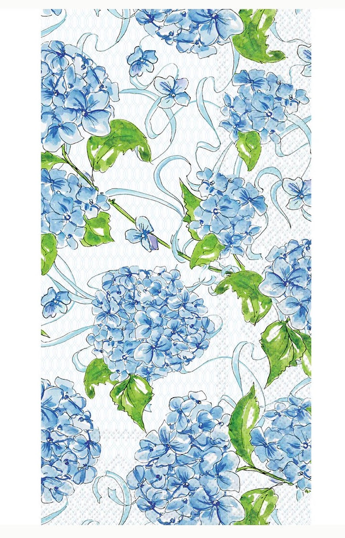 Hydrangea Allover Guest Towels