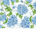 Hydrangea Allover Lunch Napkins 20 Count