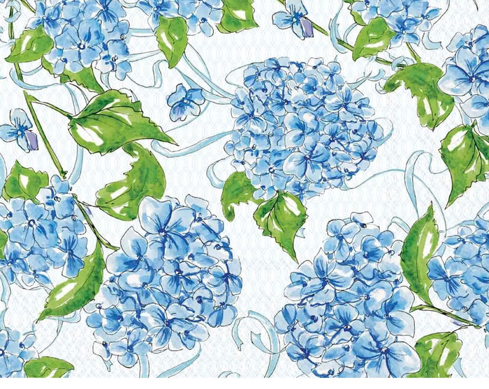 Hydrangea Allover Lunch Napkins 20 Count