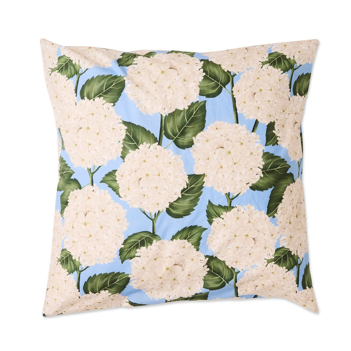 Hydrangea Blue Organic Cotton European Pillowcase Set