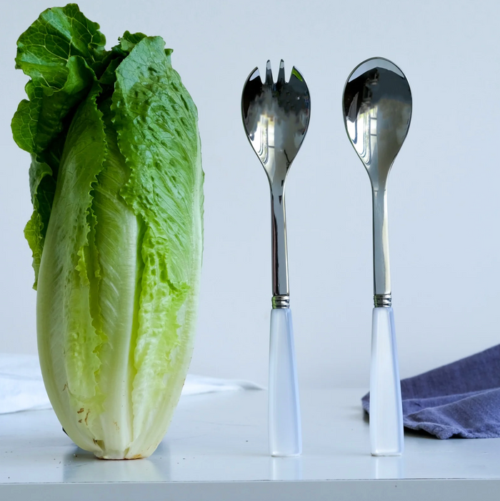 Icone Natura Salad Tongs ,White