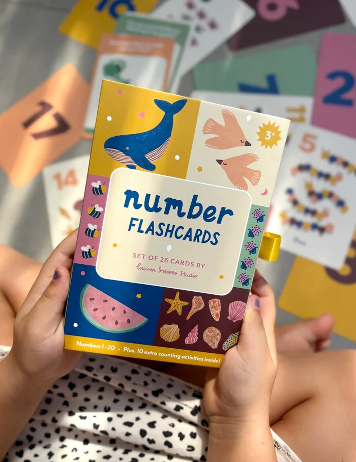 Illustrated Numbers Flash Cards