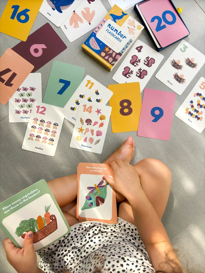 Illustrated Numbers Flash Cards