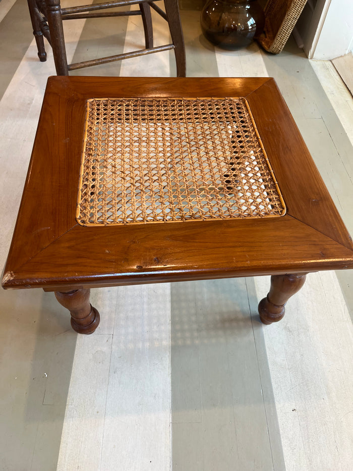 Cane & Wood Table