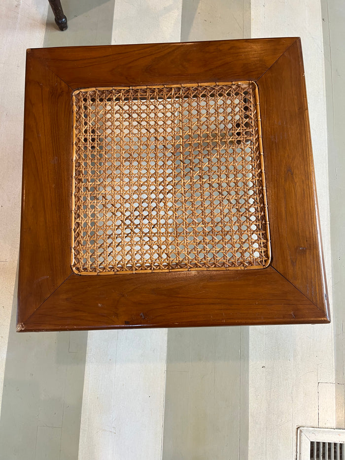 Cane & Wood Table