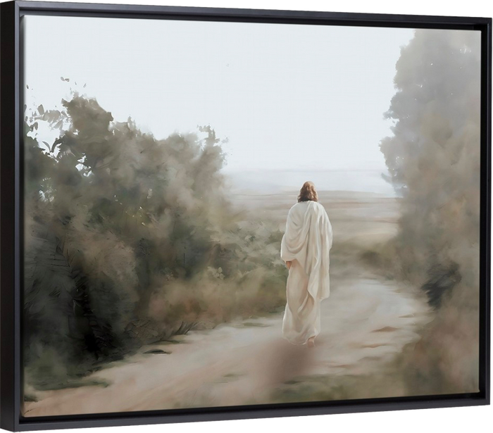 In His Footsteps - Canvas