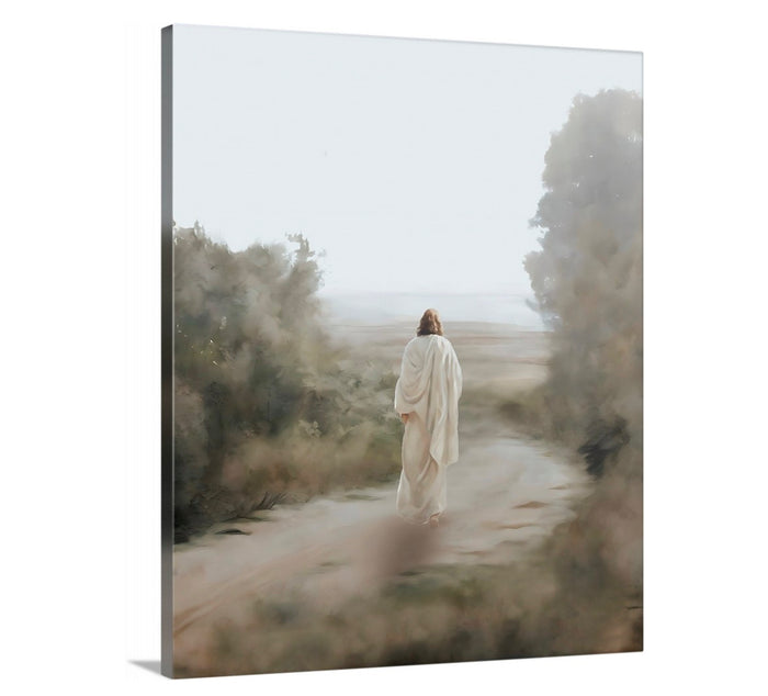 In His Footsteps - Canvas