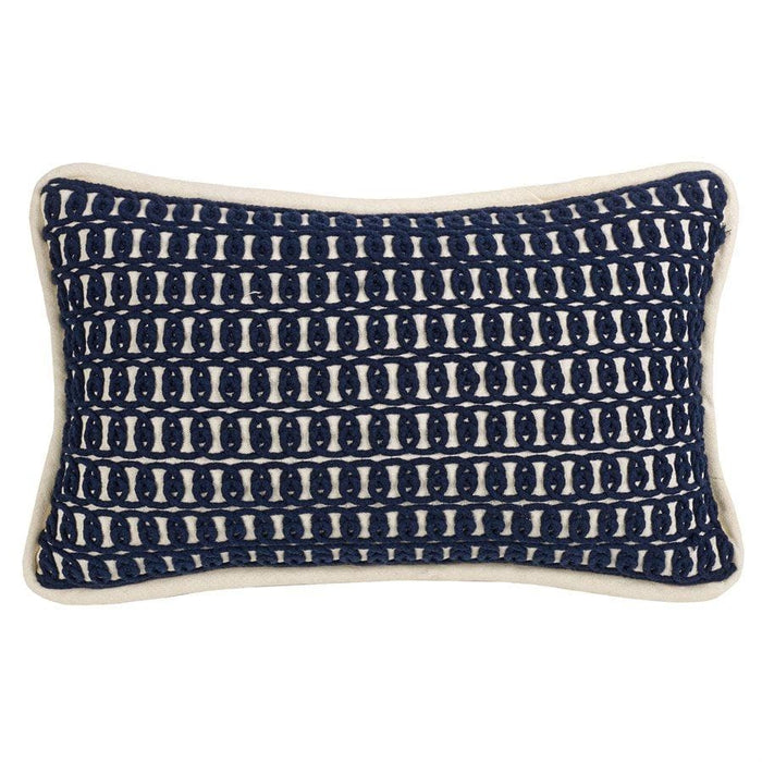 Indigo Rope Lumbar Pillow