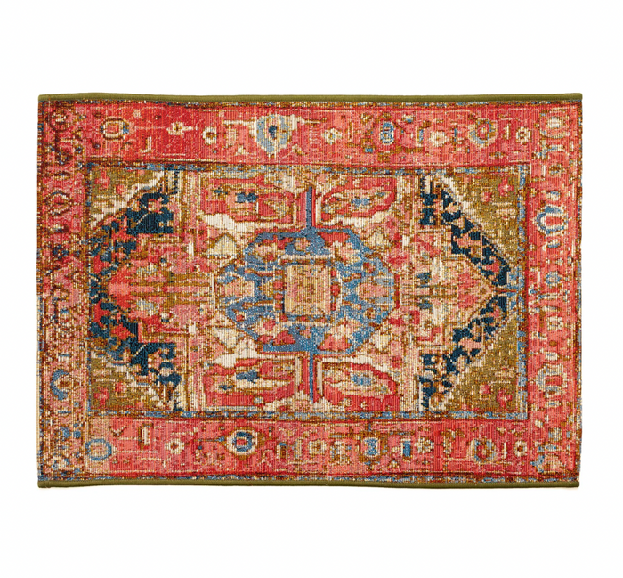 Indoor/Outdoor Mat Esencia Heriz Red by Liora Manne