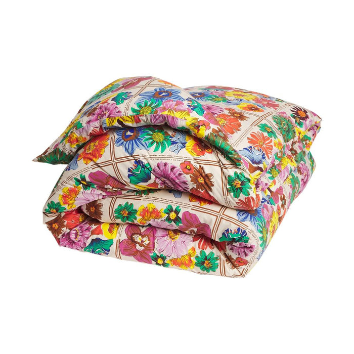 Ines Cotton Quilt Cover - Porcelain