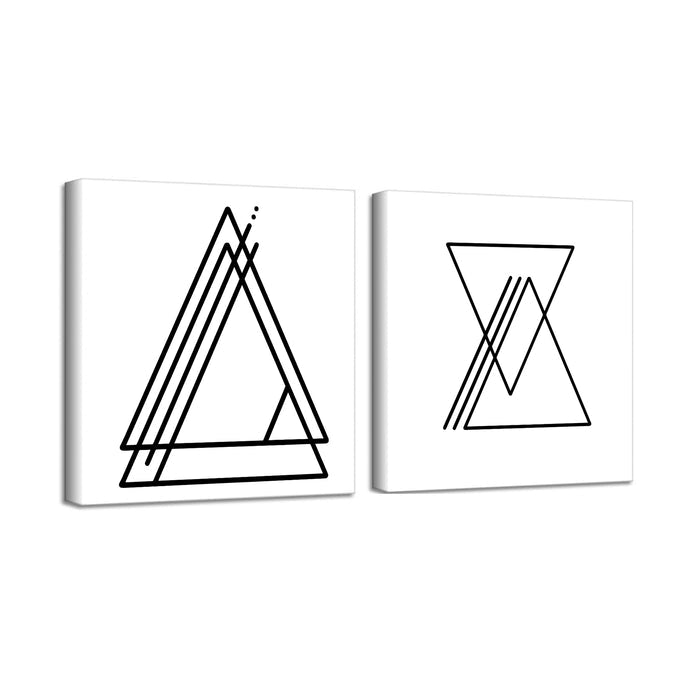 'Ink.Letter.Love No. 13 & 14' Canvas Wall Art Set by Corey Morrow