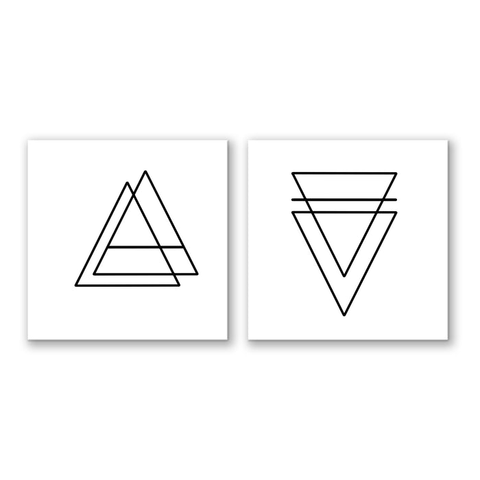 'Ink.Letter.Love No. 15 & 16' Canvas Wall Art Set by Corey Morrow
