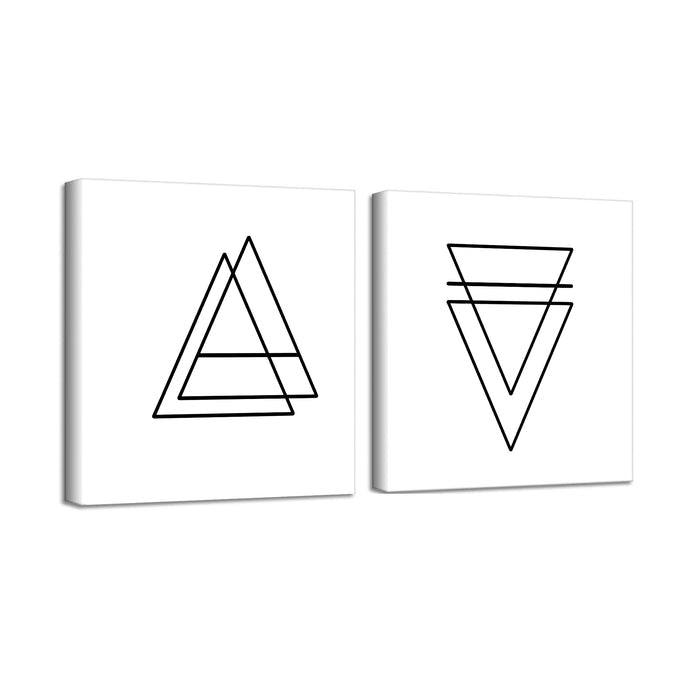 'Ink.Letter.Love No. 15 & 16' Canvas Wall Art Set by Corey Morrow