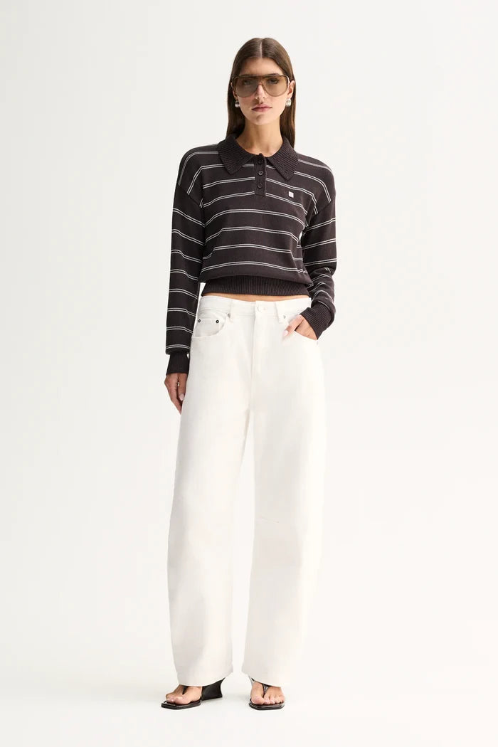 Irina Knit Jumper - Chocolate Stripe