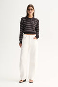 Irina Knit Jumper - Chocolate Stripe