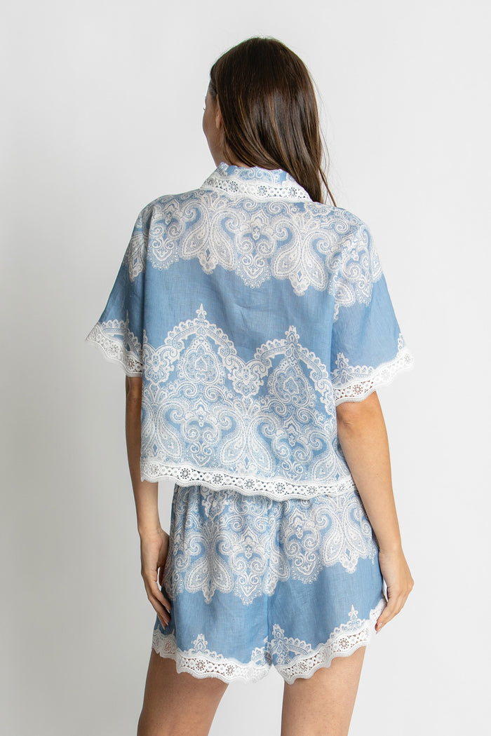 Isla Lace Trim Shorts