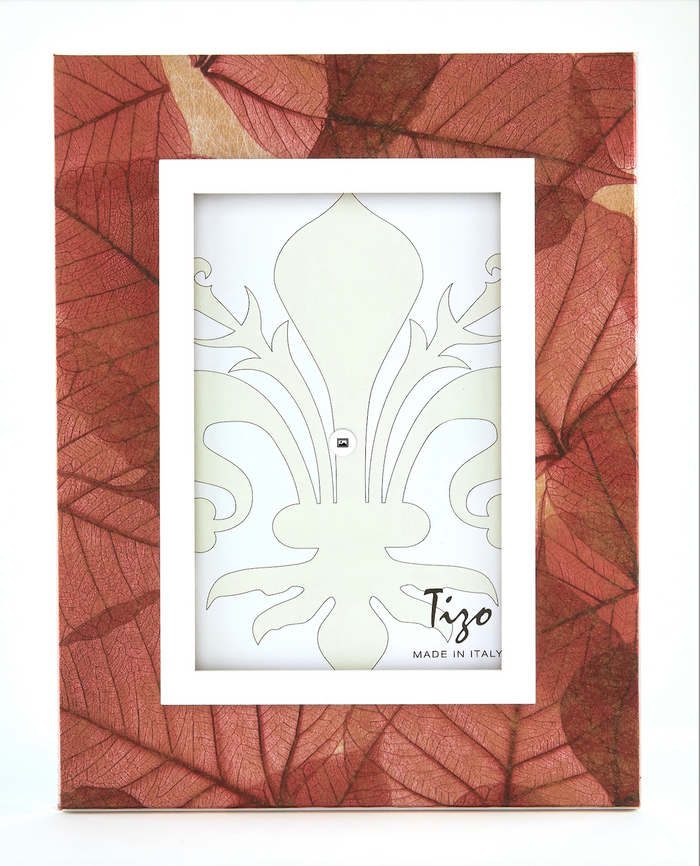 Italian Wood Autumn Leaf Frame
