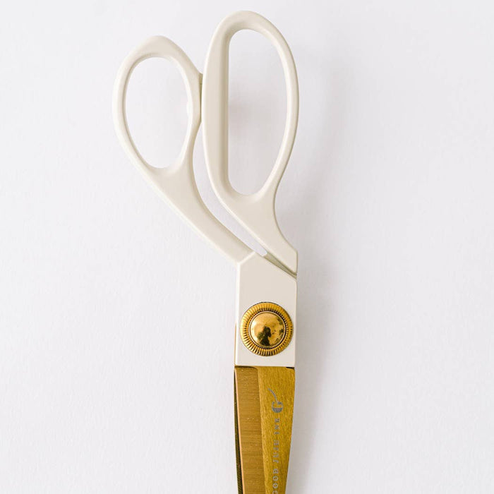 Ivory and Gold Heirloom Scissors with Case -  Dusk Blue
