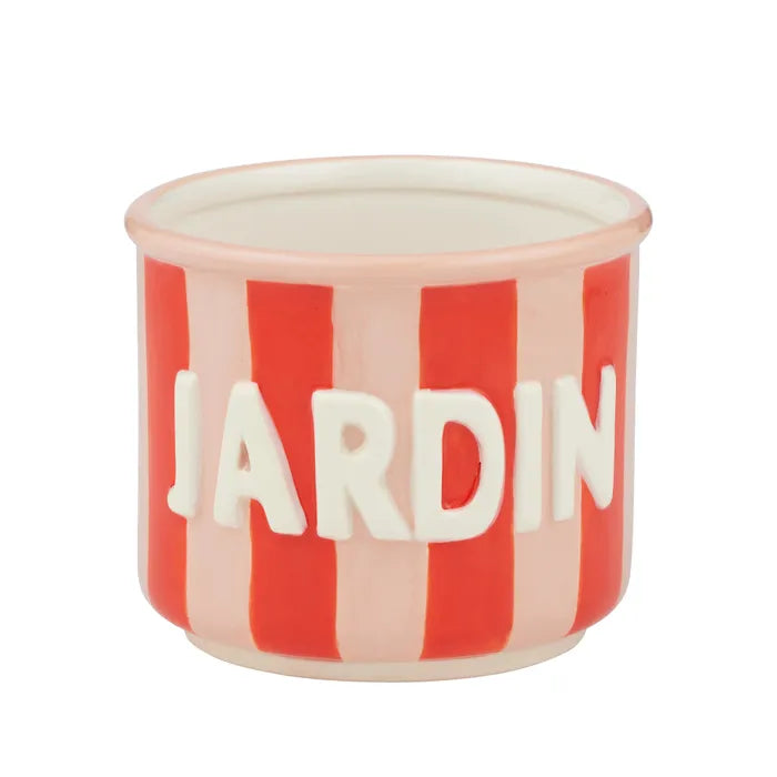 Jardin Ceramic Stripe Pot
