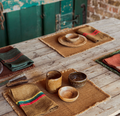 Jasper Ginger placemats by Libeco