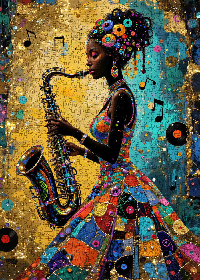 Jazz Soul Patchwork Jigsaw Puzzle