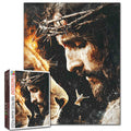Jesus and Lion Faith Portrait Jigsaw Puzzle