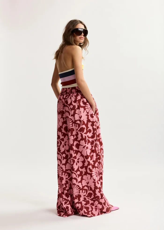 Jomery Wide Leg Pants - Faded Plum