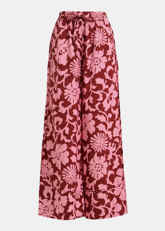 Jomery Wide Leg Pants - Faded Plum