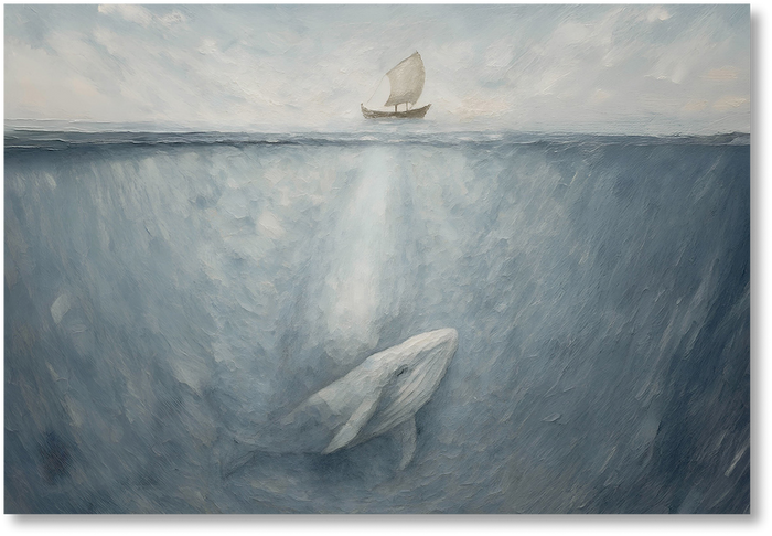 Jonah and the Whale Horizontal Print