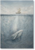 Jonah and the Whale Vertical Print