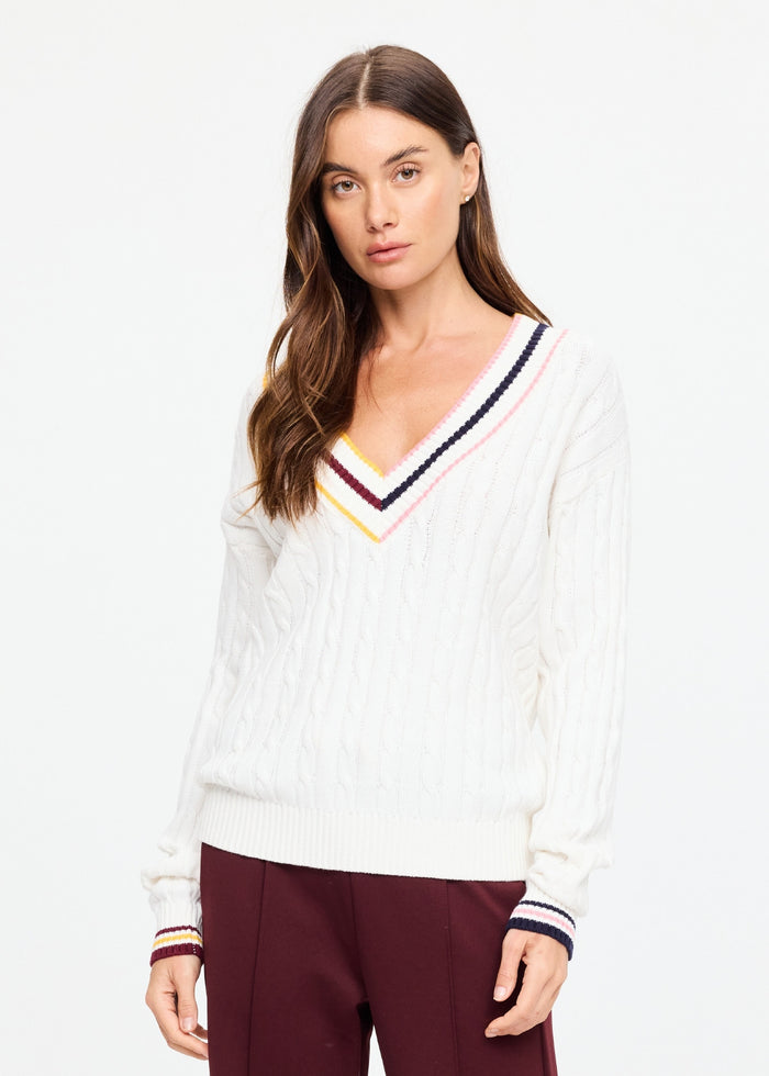 Josette V Neck Knit Sweater