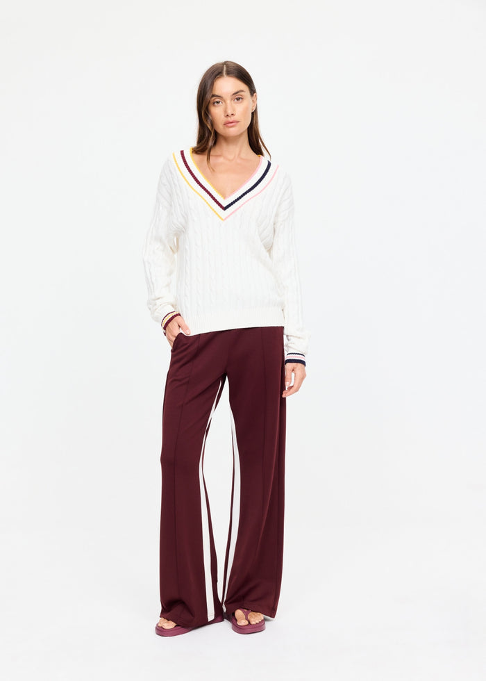 Josette V Neck Knit Sweater