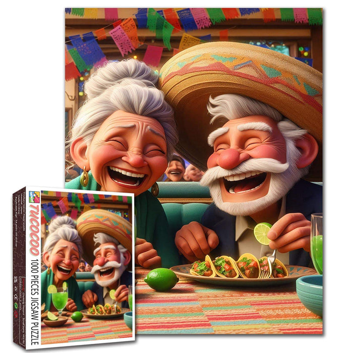 Joyful Taco Feast Elders Jigsaw Puzzle