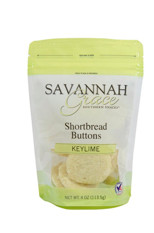 Key Lime shortbread buttons