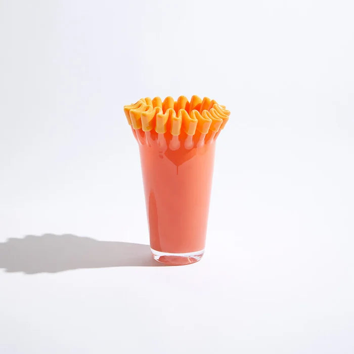 Kiki Pump Vase - Orange