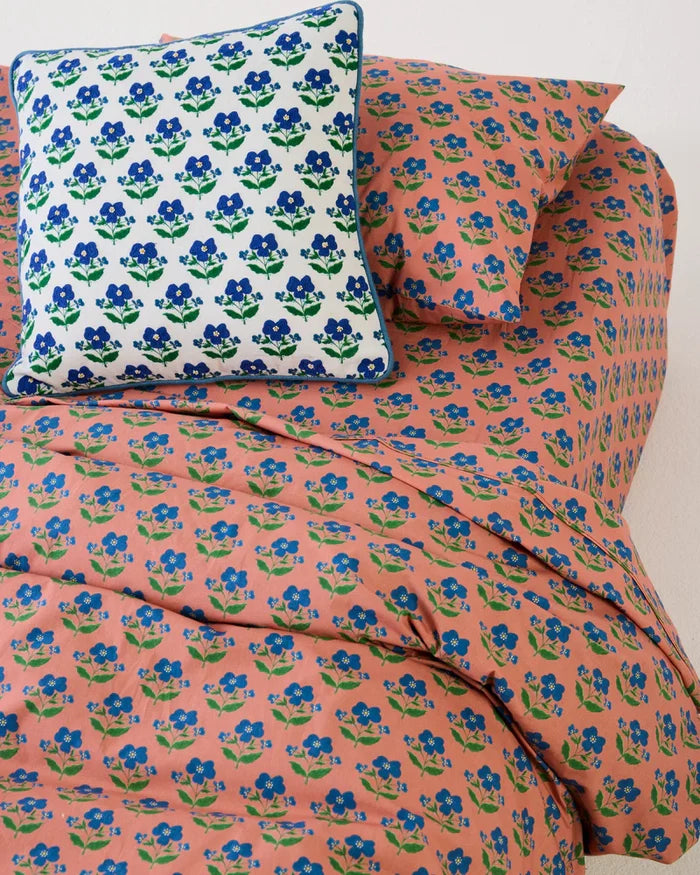 Kip&Co X Anna Spiro Indian Summer White Embroidered Cushion