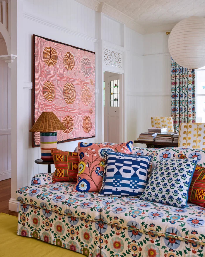 Kip&Co X Anna Spiro Tik Tak Woven Cushion